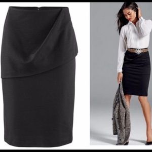 CAbi Overlay Black Pencil Skirt Style 3099 Sz 10